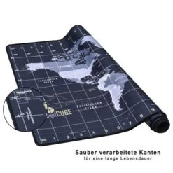 DigitCUBE Schreibtischunterlage 90x60cm - Tischunterlage Im Weltkarte Design Mit Deutschen Layout -Mytoys Home Store 23262124 04