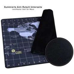 DigitCUBE Schreibtischunterlage 90x60cm - Tischunterlage Im Weltkarte Design Mit Deutschen Layout -Mytoys Home Store 23262124 05