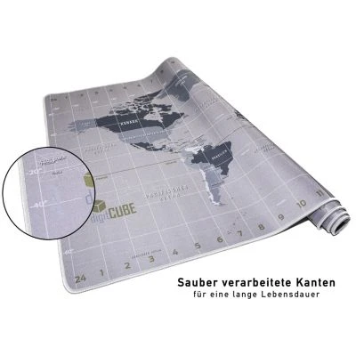 DigitCUBE Schreibtischunterlage 90x60cm - Tischunterlage Im Weltkarte Design Mit Deutschen Layout 6 DigitCUBE Schreibtischunterlage 90x60cm - Tischunterlage Im Weltkarte Design Mit Deutschen Layout – Bild 4