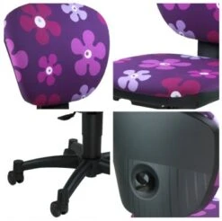 TOPSTAR Drehstuhl Ergokid 15 Jet, Flower Lila 9 TOPSTAR Drehstuhl Ergokid 15 Jet, Flower Lila -Mytoys Home Store 2358271 04