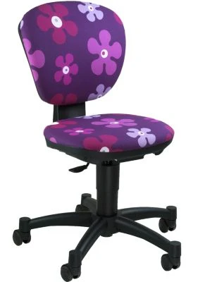 TOPSTAR Drehstuhl Ergokid 15 Jet, Flower Lila 6 TOPSTAR Drehstuhl Ergokid 15 Jet, Flower Lila – Bild 4