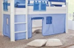 Relita Vorhangset Für Spielbett ELIYAS Und ALEX (ohne Rutsche), Hellblau/blau