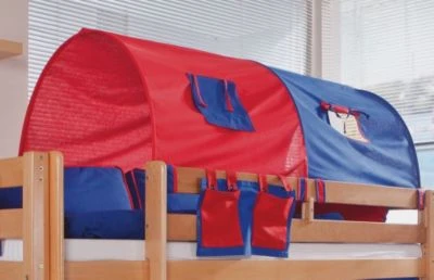Relita 2er Tunnel Für Hoch-und Etagenbetten, 150 Cm, Rot/blau 3 Relita 2er Tunnel Für Hoch-und Etagenbetten, 150 Cm, Rot/blau