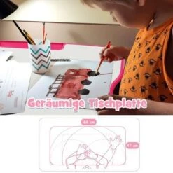 COSTWAY® Kinderschreibtisch Höhenverstellbar Neigbar -Mytoys Home Store 23965153 05