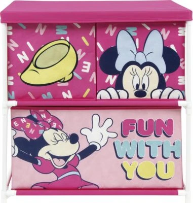 Aufbewahrungsregal Minnie Mouse, 3 Schubladen, 53x30x60 Cm 4 Aufbewahrungsregal Minnie Mouse, 3 Schubladen, 53x30x60 Cm – Bild 2