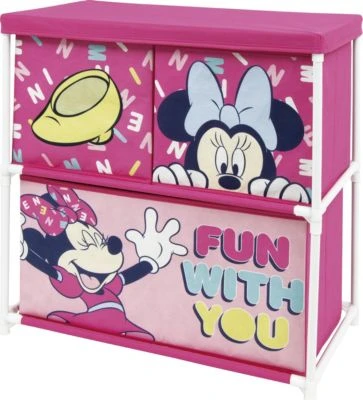 Aufbewahrungsregal Minnie Mouse, 3 Schubladen, 53x30x60 Cm 5 Aufbewahrungsregal Minnie Mouse, 3 Schubladen, 53x30x60 Cm – Bild 3