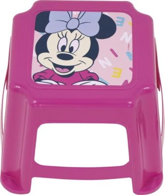 Kinder Hocker Aus Kunststoff, Minnie Mouse, 27 X 27 X 21 Cm 3 Kinder Hocker Aus Kunststoff, Minnie Mouse, 27 X 27 X 21 Cm