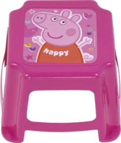 Kinder Hocker Aus Kunststoff, Peppa Pig, 27 X 27 X 21 Cm