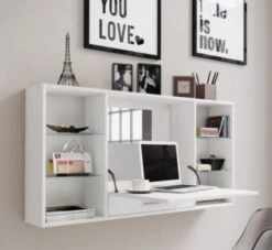 VCM Schminktisch Wand Frisiertisch Schminkschrank Wandregal Spiegel Teala -Mytoys Home Store 24064524 04