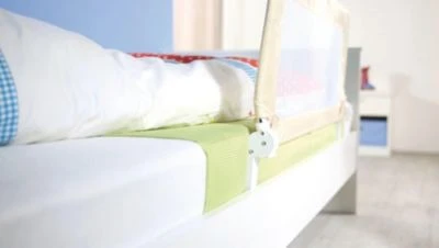 Roba Bettschutzgitter 'Klipp-Klapp', Klappbar, Für Babys & Kinder, Rausfallschutz 150cm, Beige 4 Roba Bettschutzgitter 'Klipp-Klapp', Klappbar, Für Babys & Kinder, Rausfallschutz 150cm, Beige – Bild 2