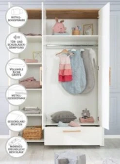 Roba Kleiderschrank Ava, 3 Türig 200 X 138,5 X 54 Cm -Mytoys Home Store 24200886 03