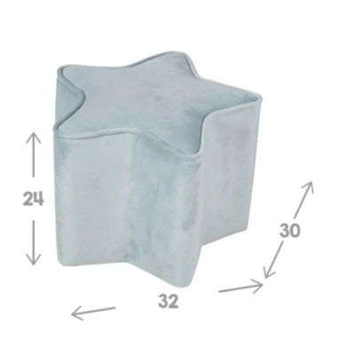 Roba Bundle Lil Sofa - 1x Kindersofa Mittel, 1x Kinderhocker Und 1x Dekokissen In Sternenform Hellblau/sky 6 Roba Bundle Lil Sofa - 1x Kindersofa Mittel, 1x Kinderhocker Und 1x Dekokissen In Sternenform Hellblau/sky – Bild 4