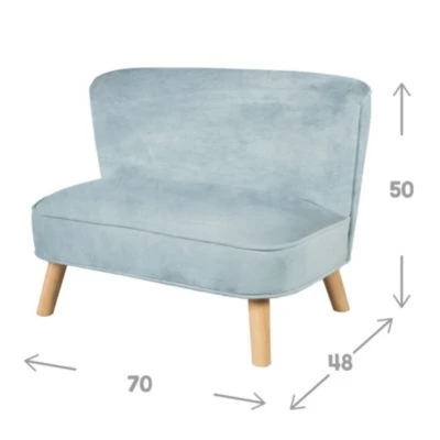 Roba Bundle Lil Sofa - 1x Kindersofa Mittel, 1x Kinderhocker Und 1x Dekokissen In Sternenform Hellblau/sky 7 Roba Bundle Lil Sofa - 1x Kindersofa Mittel, 1x Kinderhocker Und 1x Dekokissen In Sternenform Hellblau/sky – Bild 5