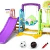 COSTWAY® Kinderrutsche Mit Schaukel, Basketballkorb, Bällen -Mytoys Home Store 24304249 01