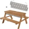 Roba Kindersitzgarnitur Outdoor + Mit Spielwannen Und Bankkissen, Teak -Mytoys Home Store 24328503 01