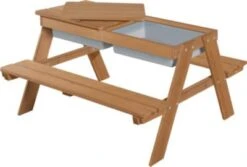 Roba Kindersitzgarnitur Outdoor + Mit Spielwannen Und Bankkissen, Teak -Mytoys Home Store 24328503 03