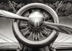 Coveryourdesk Schreibtischunterlage Schreibtischunterlage Für Kinder Und Erwachsene – “Flugzeug Propeller“ – Aus Erstklassigem, Strapazierfähigem Vinyl (Kunststoff -BPA Frei) – 70 X 50 Cm – Made In Ge