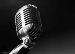 Coveryourdesk Schreibtischunterlage Schreibtischunterlage Für Kinder Und Erwachsene – “Elvis Mikrofon Rockabilly“ – Aus Erstklassigem, Strapazierfähigem Vinyl (Kunststoff -BPA Frei) – 70 X 50 Cm – Mad