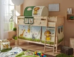 TICAA Etagenbett Erni Country Kiefer Natur