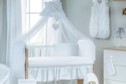 Nordville Betthimmel Für Babybett Und Wiege, Weiß