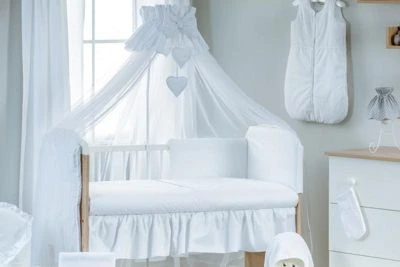 Nordville Betthimmel Für Babybett Und Wiege, Weiß 3 Nordville Betthimmel Für Babybett Und Wiege, Weiß