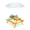 Relaxdays Kindersitzgruppe Holz Mit Schirm -Mytoys Home Store 25040552 01