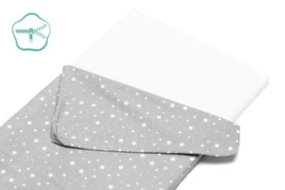 Fillikid Reisebettmatratze Gerollt Sterne Grau 120x60x4 Cm 4 Fillikid Reisebettmatratze Gerollt Sterne Grau 120x60x4 Cm – Bild 2