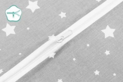 Fillikid Reisebettmatratze Gerollt Sterne Grau 120x60x4 Cm 5 Fillikid Reisebettmatratze Gerollt Sterne Grau 120x60x4 Cm – Bild 3