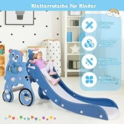 COSTWAY® Kinderrutsche Bärenmuster Mit Basketballkorb 10 COSTWAY® Kinderrutsche Bärenmuster Mit Basketballkorb -Mytoys Home Store 25309354 03
