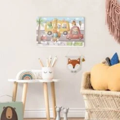 Bilderwelten Kindergarderobe Holz Aquarell Feierabend In Pfotenhausen -Mytoys Home Store 25411010 04