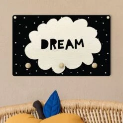 Bilderwelten Kindergarderobe Holz Spruch Dream Mit Wolke Schwarz 10 Bilderwelten Kindergarderobe Holz Spruch Dream Mit Wolke Schwarz -Mytoys Home Store 25411576 03