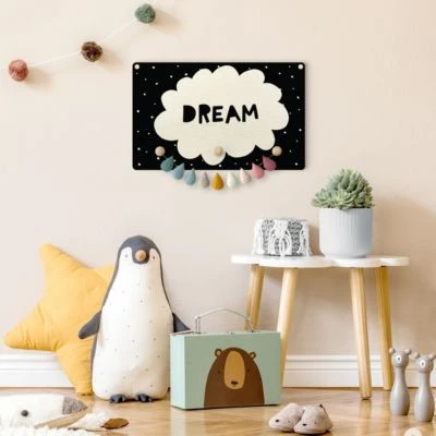 Bilderwelten Kindergarderobe Holz Spruch Dream Mit Wolke Schwarz 7 Bilderwelten Kindergarderobe Holz Spruch Dream Mit Wolke Schwarz – Bild 5