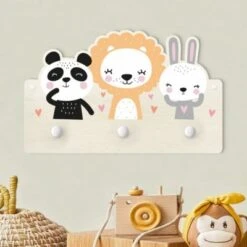 Bilderwelten Kindergarderobe Holz Safari Tiere -Mytoys Home Store 25411725 03