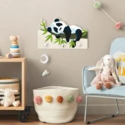 Bilderwelten Kindergarderobe Holz Schlafender Panda 11 Bilderwelten Kindergarderobe Holz Schlafender Panda -Mytoys Home Store 25411738 04
