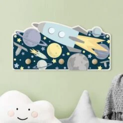 Bilderwelten Kindergarderobe Holz Rakete Und Planeten -Mytoys Home Store 25412106 03