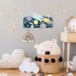 Bilderwelten Kindergarderobe Holz Rakete Und Planeten -Mytoys Home Store 25412106 04