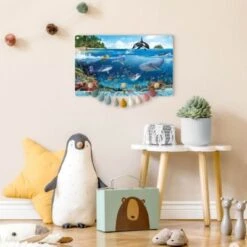 Bilderwelten Kindergarderobe Holz Animal Club International - Unterwasserwelt Mit Tieren -Mytoys Home Store 25413123 05