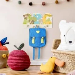 Bilderwelten Kindergarderobe Holz ABC - Affe Bär Chamäleon -Mytoys Home Store 25413127 05