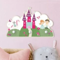 Bilderwelten Kindergarderobe Holz Märchenschloss Mit Prinz Und Prinzessin -Mytoys Home Store 25413876 03