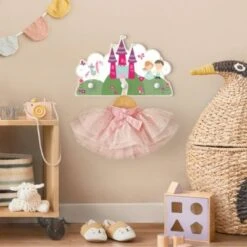 Bilderwelten Kindergarderobe Holz Märchenschloss Mit Prinz Und Prinzessin -Mytoys Home Store 25413876 05