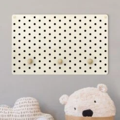 Bilderwelten Kindergarderobe Holz Schwarze Punkte Muster -Mytoys Home Store 25413883 03