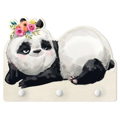 Bilderwelten Kindergarderobe Holz Panda Brian 3 Bilderwelten Kindergarderobe Holz Panda Brian