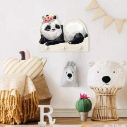 Bilderwelten Kindergarderobe Holz Panda Brian 12 Bilderwelten Kindergarderobe Holz Panda Brian -Mytoys Home Store 25414155 05