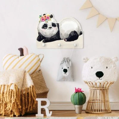 Bilderwelten Kindergarderobe Holz Panda Brian 7 Bilderwelten Kindergarderobe Holz Panda Brian – Bild 5