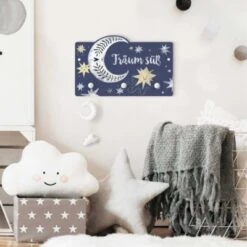 Bilderwelten Kindergarderobe Holz Träum Süß Mond Und Sternen -Mytoys Home Store 25417746 05