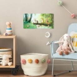 Bilderwelten Kindergarderobe Holz Kleiner Tiger - Baumbrücke -Mytoys Home Store 25418523 04