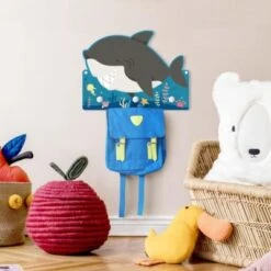 Bilderwelten Kindergarderobe Holz Grinsender Hai Im Meer -Mytoys Home Store 25418540 05