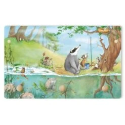 Bilderwelten Kindergarderobe Holz Wassili Waschbär - Ein Fahrstuhl Für Elsa