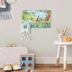 Bilderwelten Kindergarderobe Holz Wassili Waschbär - Ein Fahrstuhl Für Elsa -Mytoys Home Store 25418546 05