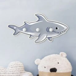 Bilderwelten Kindergarderobe Holz Unterwasserwelt - Hai 10 Bilderwelten Kindergarderobe Holz Unterwasserwelt - Hai -Mytoys Home Store 25418881 03
